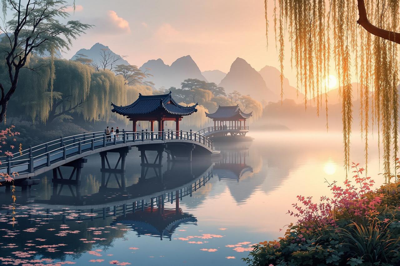 漫剧工场成功案例 - 杭州西湖文旅短剧《断桥烟雨》