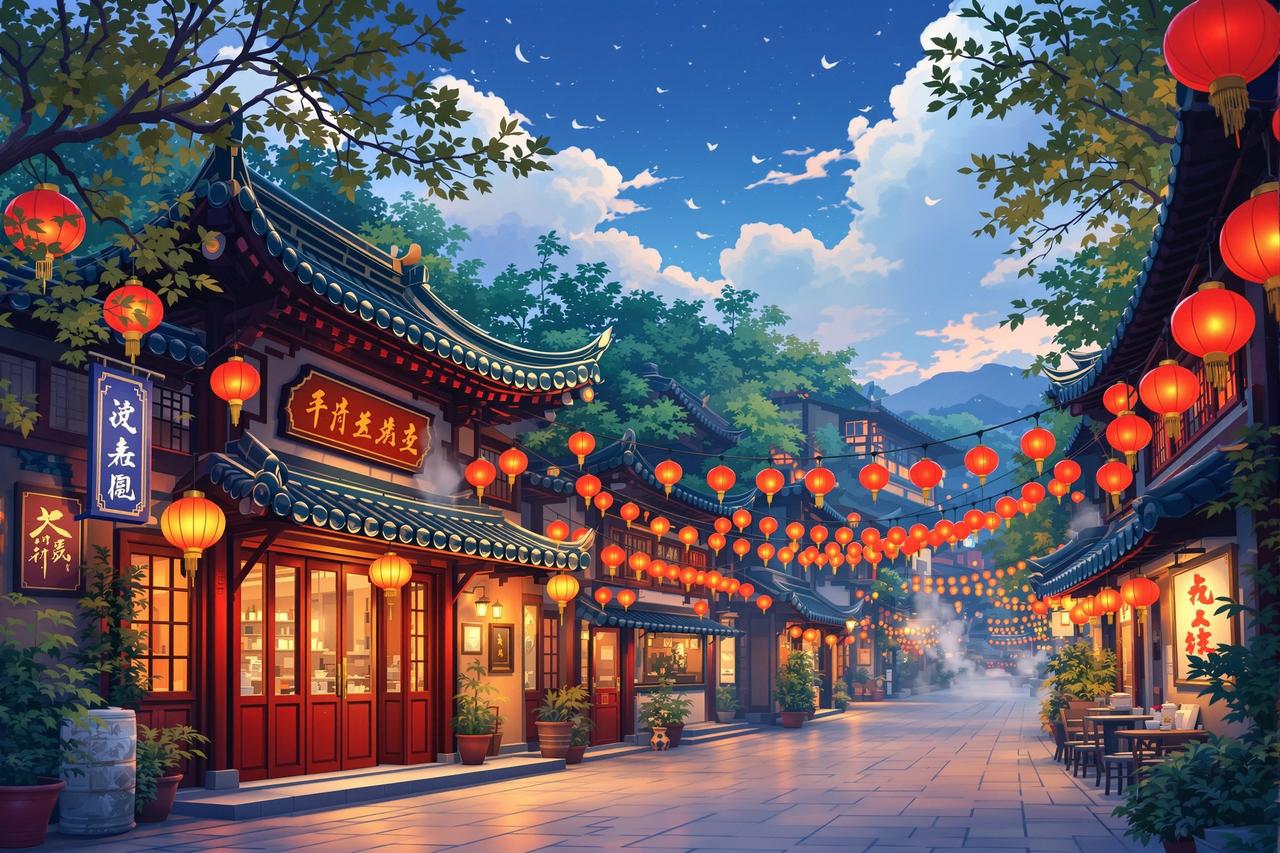 漫剧工场成功案例 - 成都宽窄巷子《烟火锦城》品牌联名